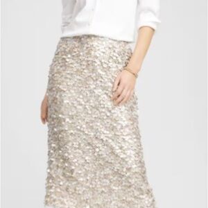 CHICO’S NWT Elegant Sequin Skirt